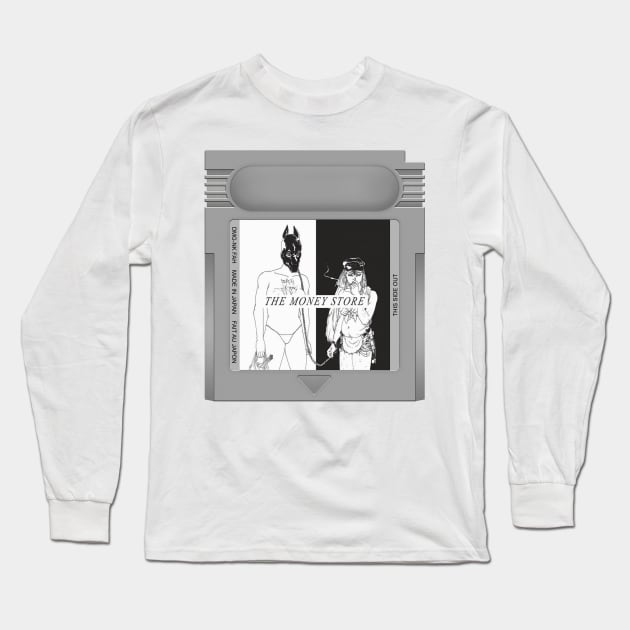 The Money Store Game Cartridge Long Sleeve T-Shirt by PopCarts